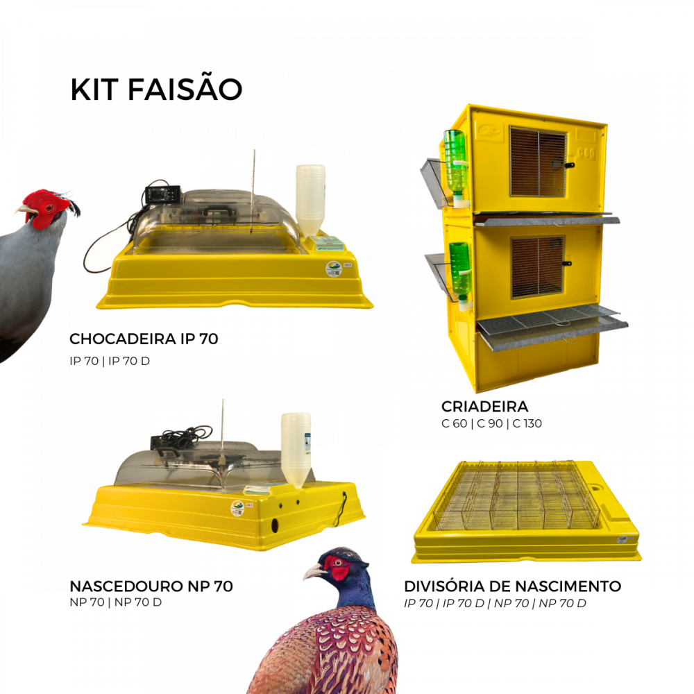 Kit faisão completo - Prazo Produção 7 dias úteis após a compra.